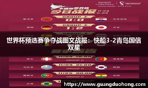 世界杯预选赛争夺战图文战报：快船3-2青岛国信双星